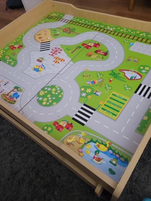  — table for trains and cars.