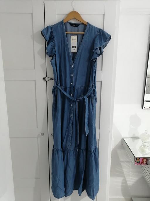  — women's size 12 denim dress - new