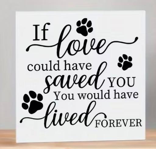  — pet memorial wooden ornament