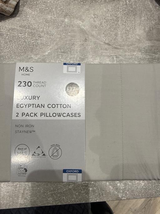  — M&S 230 thread count  Egyptian  cotton