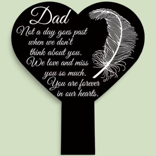  — Dad memorial stake
