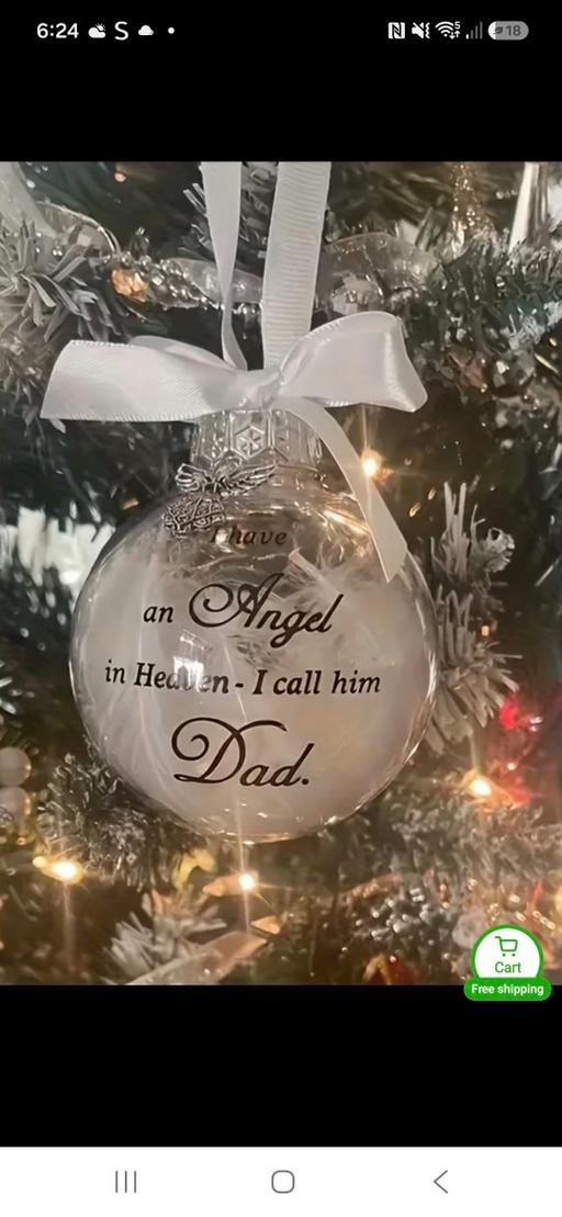  — memorial hanging bauble