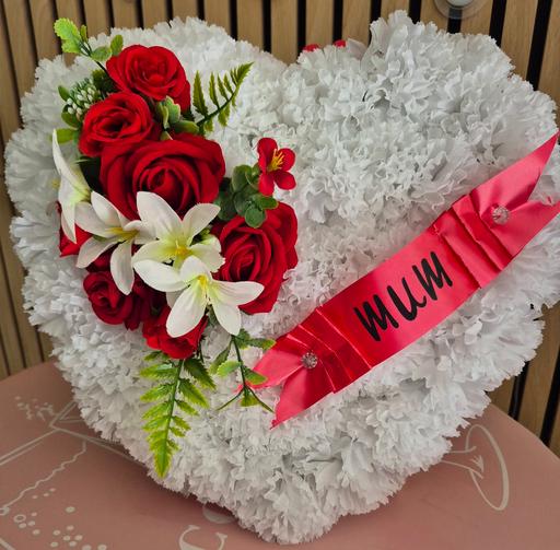  — artificial flower funeral arrangement