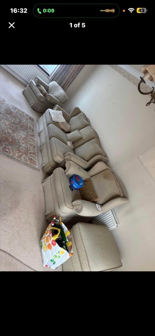  — Sofa set 3 x 2 chairs