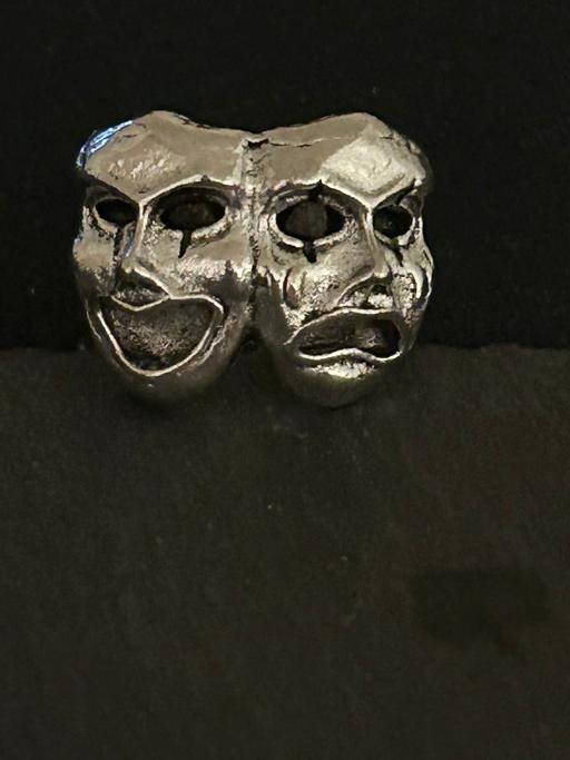  — Unisex Gothic Style comedy & tragedy 🎭ring