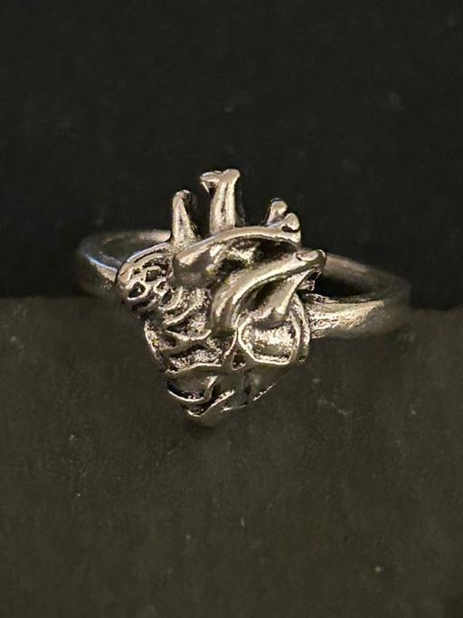  — Unisex Gothic Style Human Heart🫀 Ring