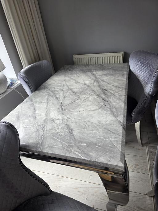  — Marble Table Crushed Velvet Lion Knockers