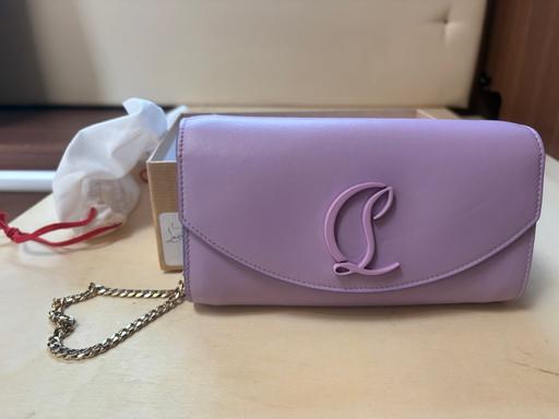  — Christian Louboutin purple loubi54 clutch