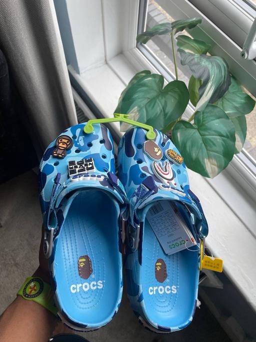  — Crocs x Bape UK 9