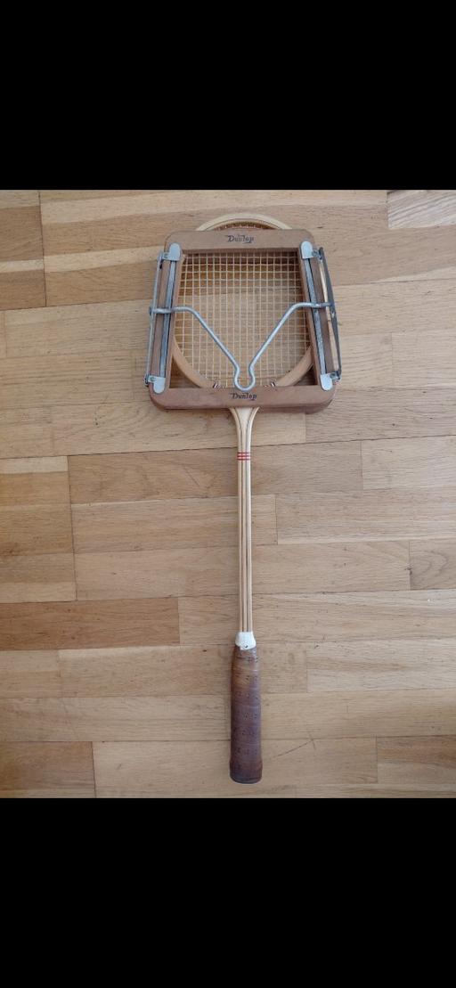  — Vintage Dunlop Racket in a Press.
