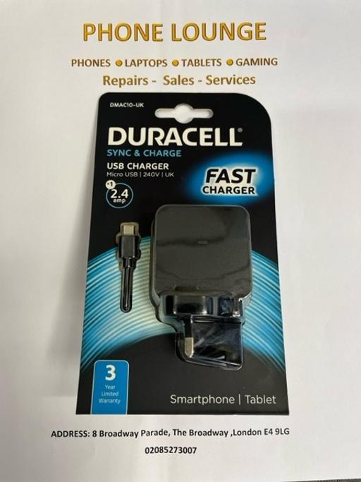  — Duracell Micro USB Fast charger 2.4 amp
