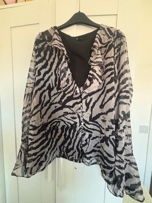  — Womans zebra blouse