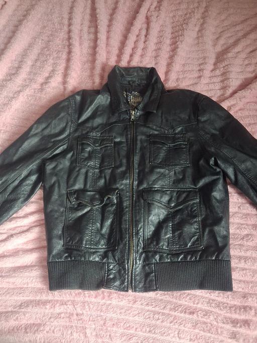  — River inland leather bomber jacket size L