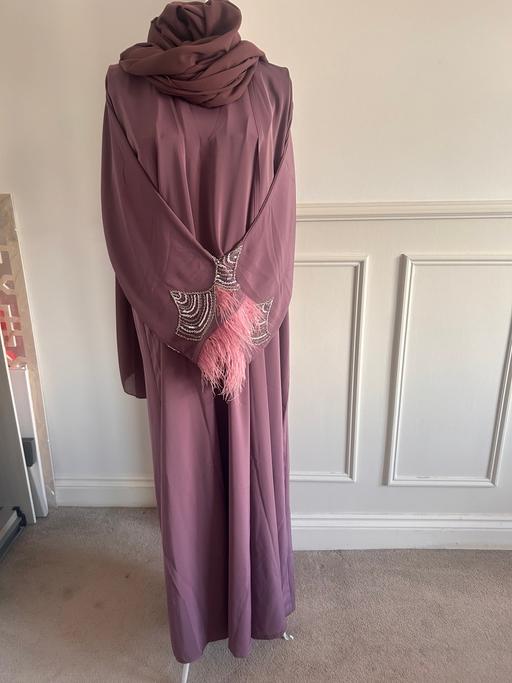  — Classy embellished purple abaya