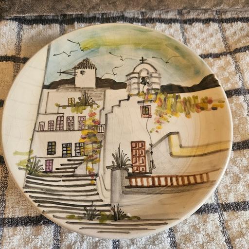  — handmade in Greece wall plate