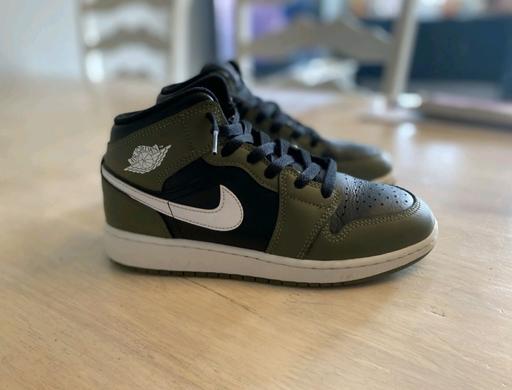  — Nike Air Jordan 1 Mid Black Khaki Olive White