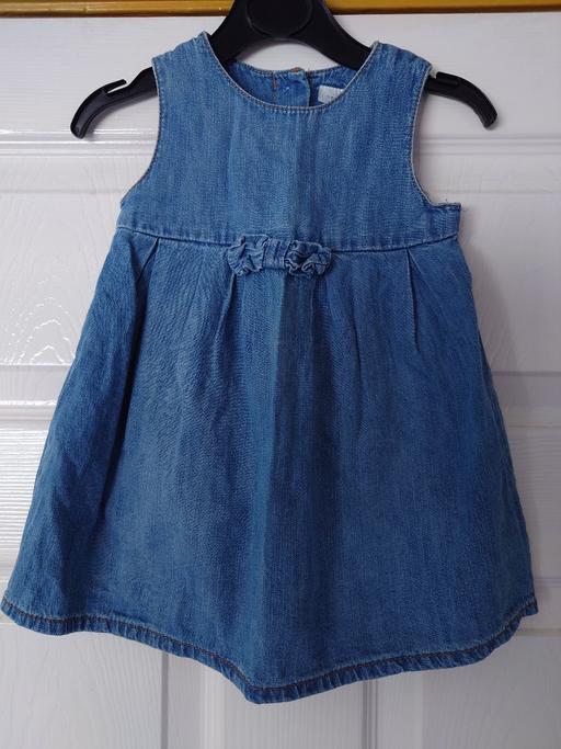  — Baby girls denim dress size 6-9 months