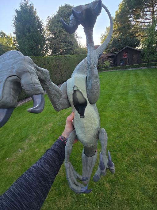  — large blue jurassic world velociraptor