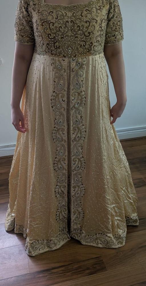  — Gold Embroidery Wedding Lehenga