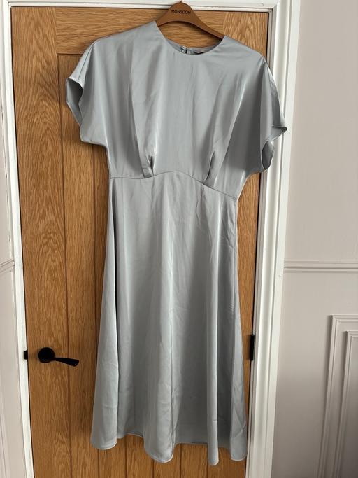  — H&M silver/grey party dress midi length size