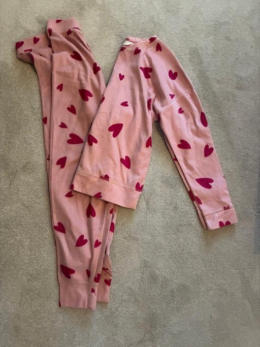  — M&S hearts fleece pyjama set size S