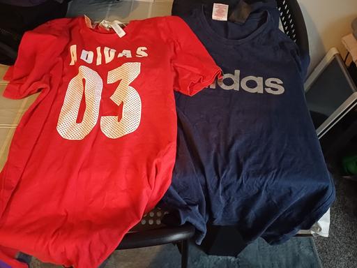  — adidas tshirts aged 13-14yrs