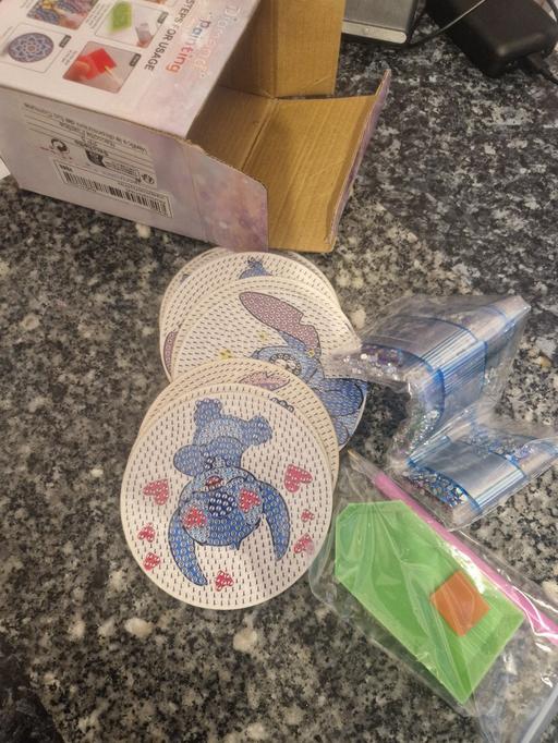  — brand new stitch diamond art coasters
