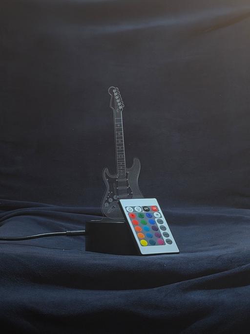  — Acrylic Guitar LED Lamp-5+ colours and remote