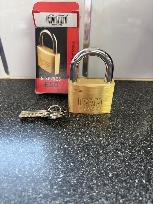  — Brass padlock