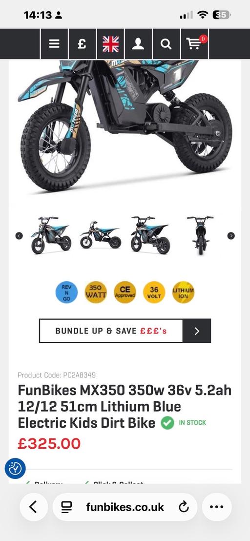  — Kids electric dirt bike