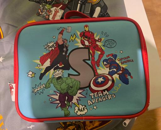  — NEW Avengers lunch bag initial S