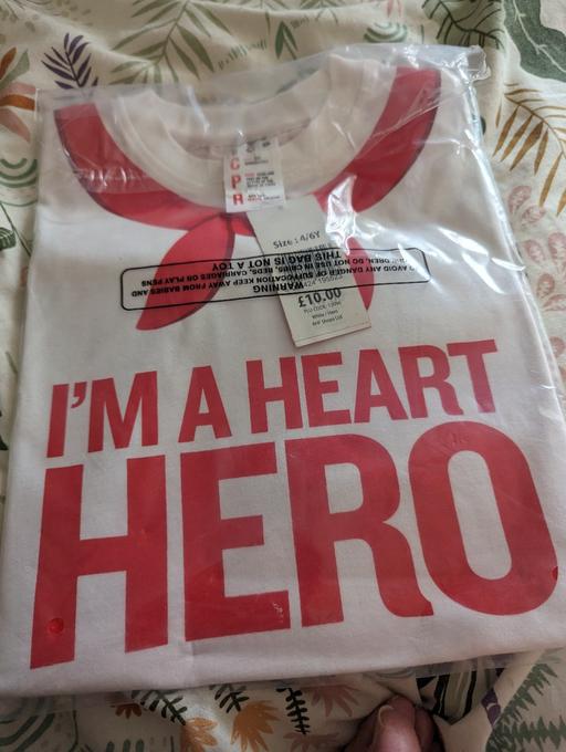 — NEW 4-6 years BHF I'm a heart hero t-shirt