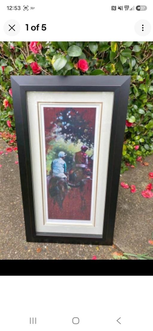  — LARGE HORSE RACING LIMITED EDITION PRINT