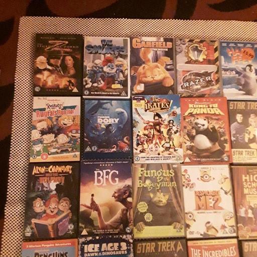  — 28 childrens dvds men in black/Garfield etc