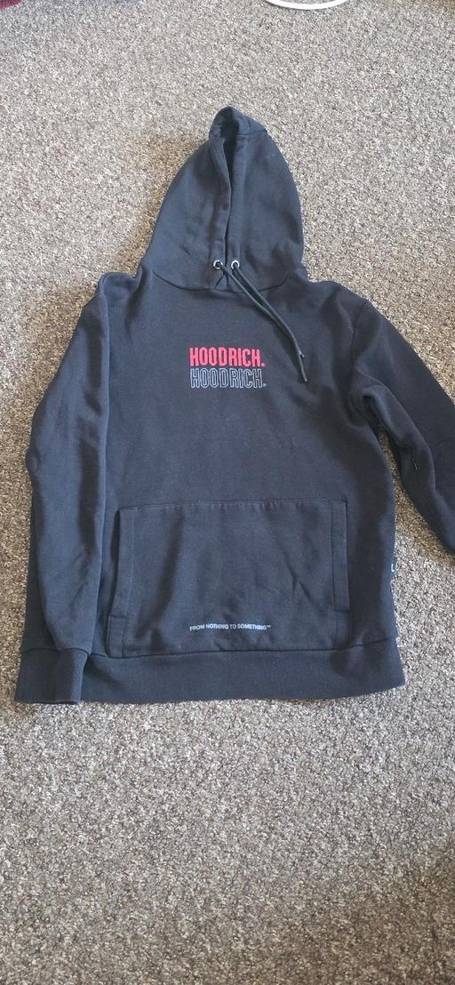  — VGC Mens Black Hoodrich Hoodie Sz S RRP £55