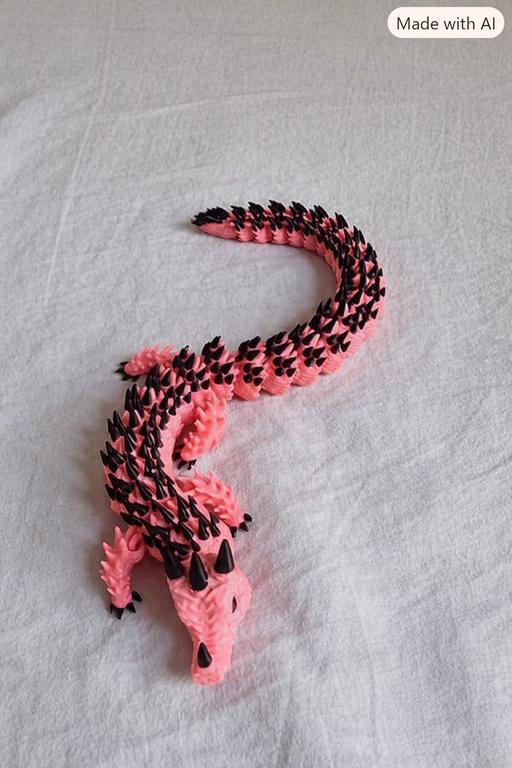  — 3d printed articulated Chinese dragon