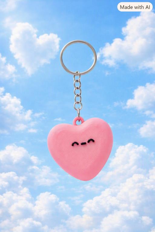  — Heart clicker keyring