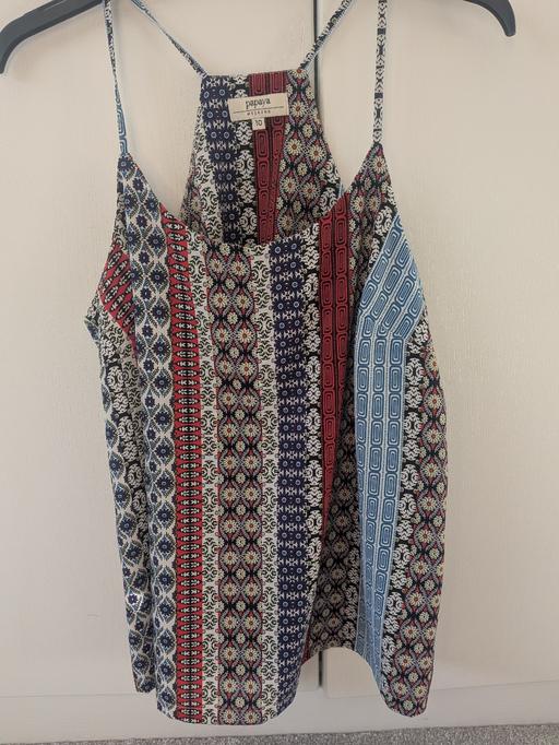  — ladies summer cami top size 10
