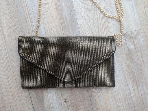  — Aldo evening bag black and gold
