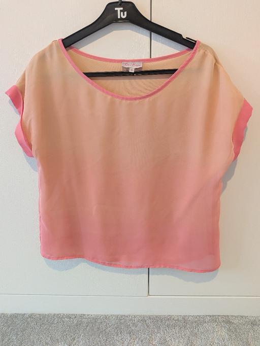  — ladies pink top size 10