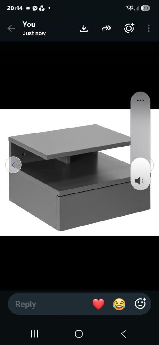  — Wall mounted bedside cabinets (2)
