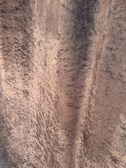  — Grey silver faux velvet curtains 90 x 90