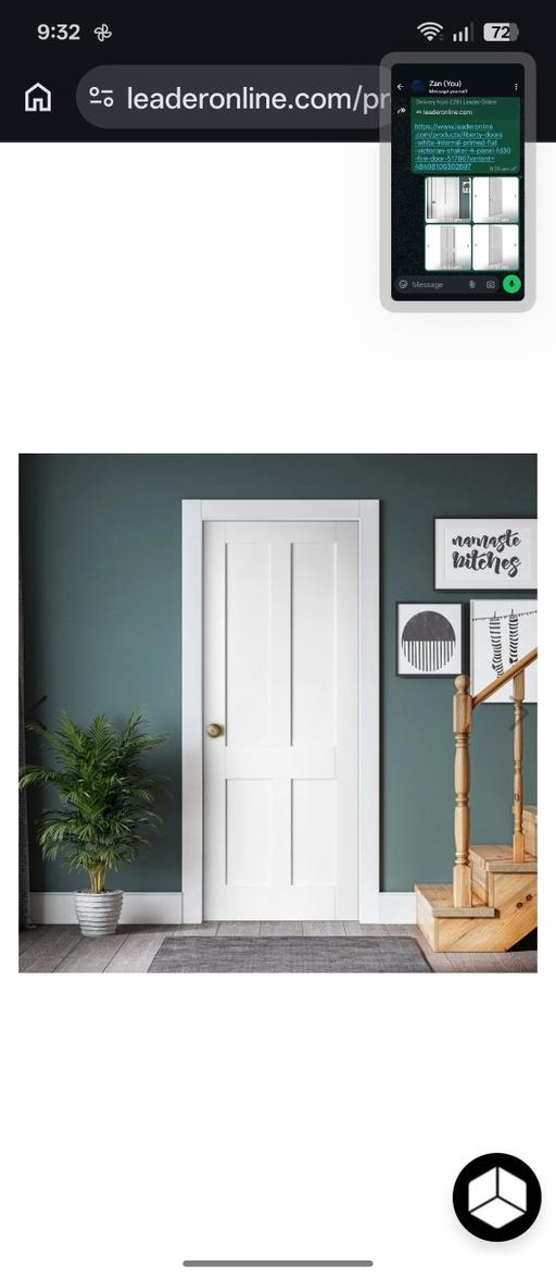  — White Internal Primed Flat Victorian Shaker 4