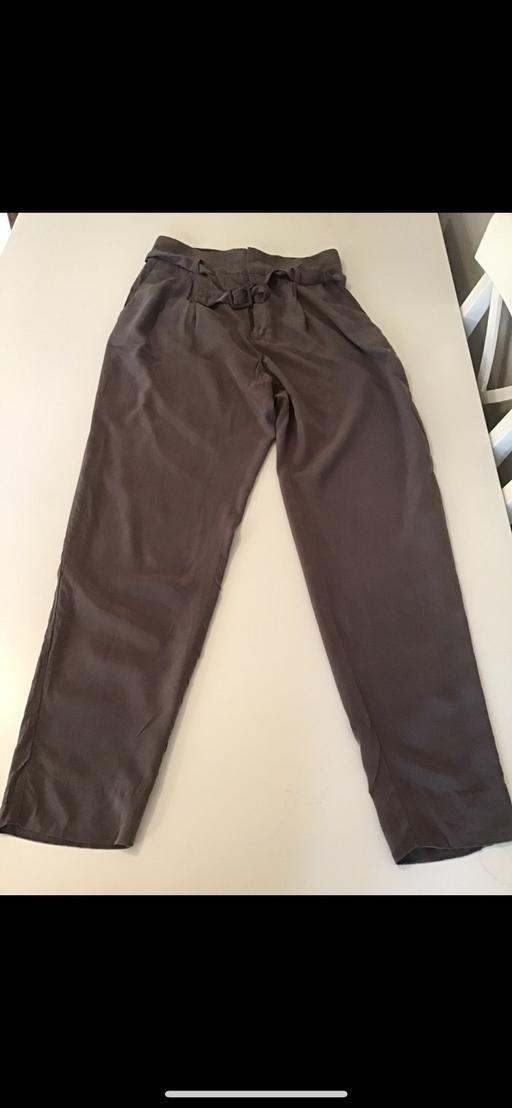  — Ladies green belted trousers Size 8