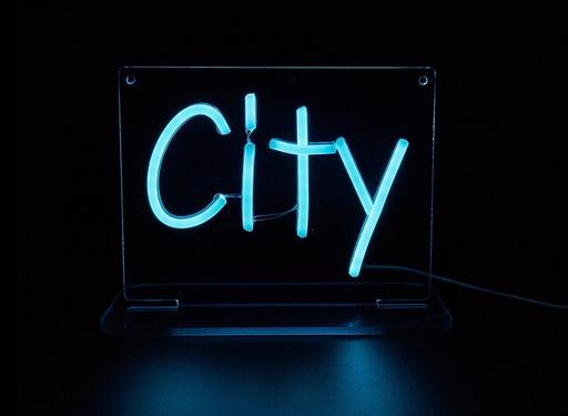  — City - Neon light sign