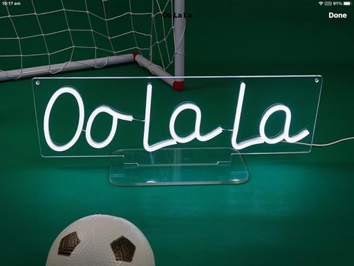  — Oo la la - Neon light sign