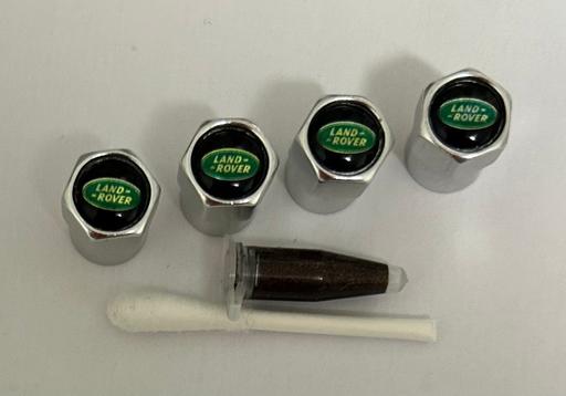  — Land Rover Chrome Tyre valve caps with grease