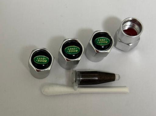  — Land Rover Chrome Tyre valve caps with grease