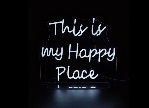  — This is my happy place - Neon light sign