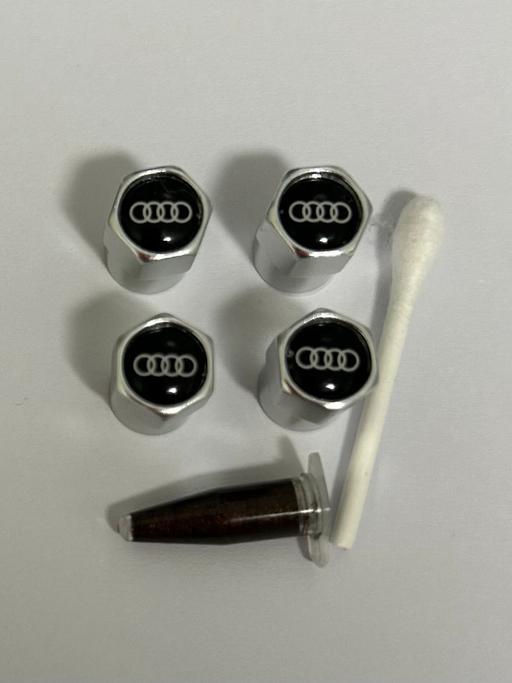  — Audi Chrome Tyre valve caps with grease